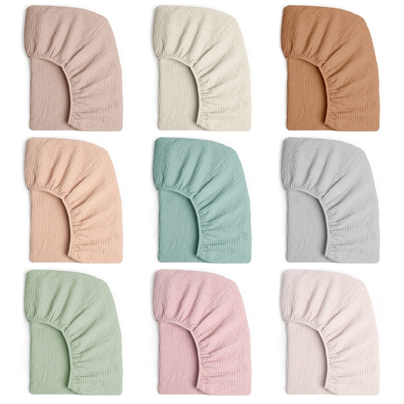 Baby Nursery Pillow - Drap-housse en mousseline de coton doux