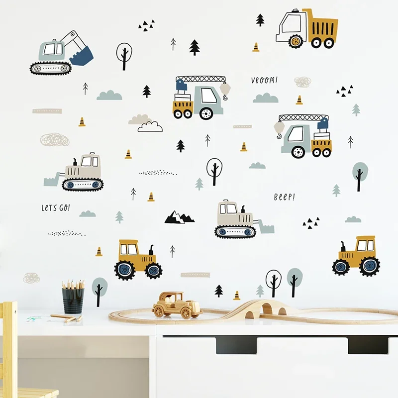 Baby Nursery Stickers - Autocollants muraux de camion de chargement