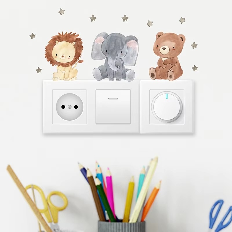 Baby Nursery Wallpaper Girl - Autocollants muraux animaux de la forêt