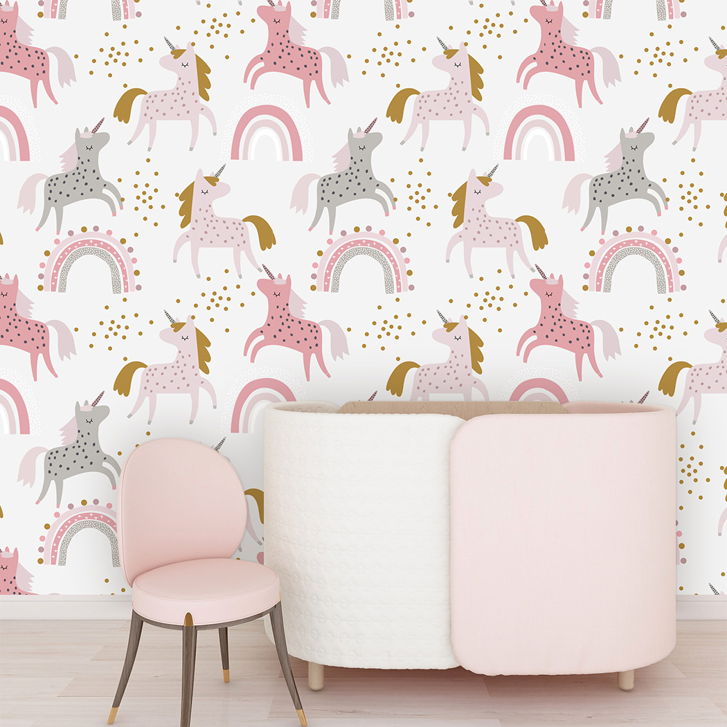 Papier Peint en Vinyle pour Ch - Baby Nursery Wallpaper Girl avis et prix