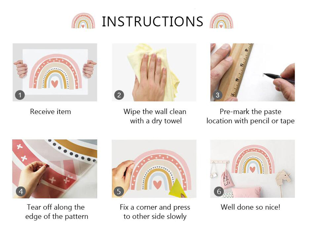 Autocollant Mural en Forme d'É - Baby Nursery Stickers avis et prix