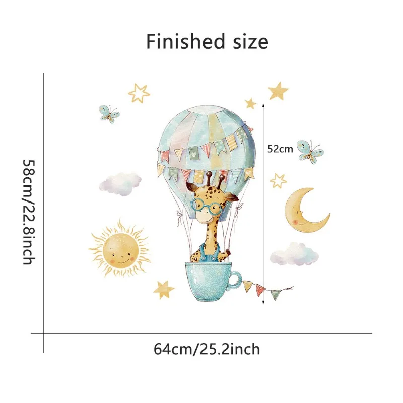 Autocollants muraux girafe de  - Baby Nursery Wallpaper Girl avis et prix
