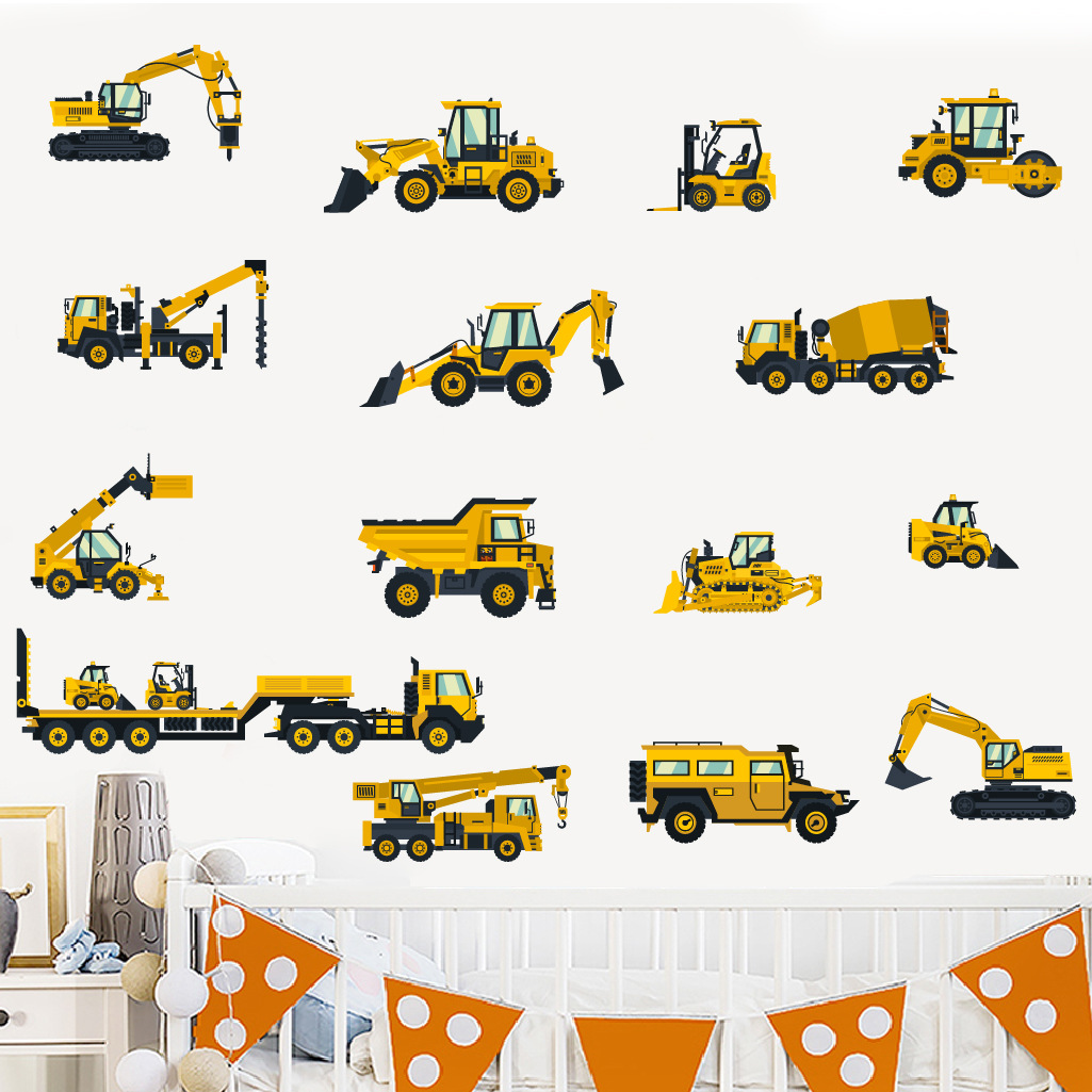 Dessin animé pelle ingénierie  - Baby Nursery Stickers avis et prix
