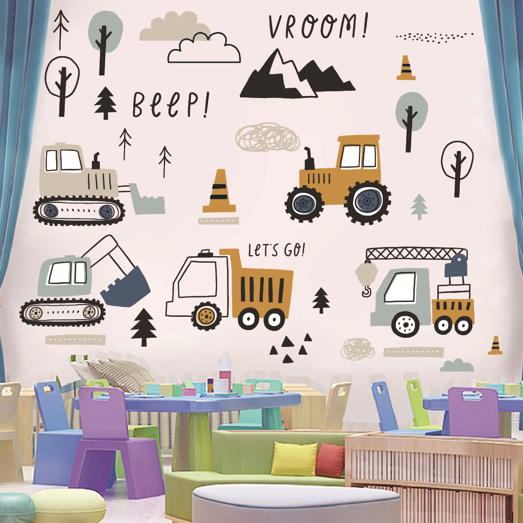 Dessin animé pelle ingénierie  - Baby Nursery Stickers avis et prix