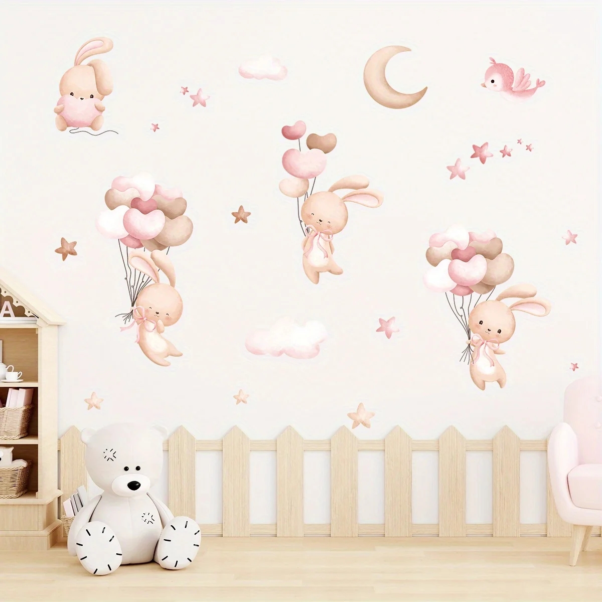 Autocollants muraux en forme d - Baby Nursery Wallpaper Girl avis et prix