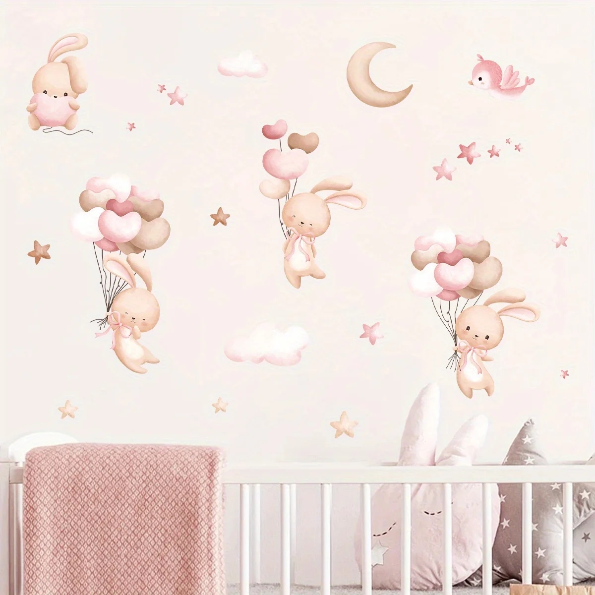 Autocollants muraux en forme d - Baby Nursery Wallpaper Girl avis et prix