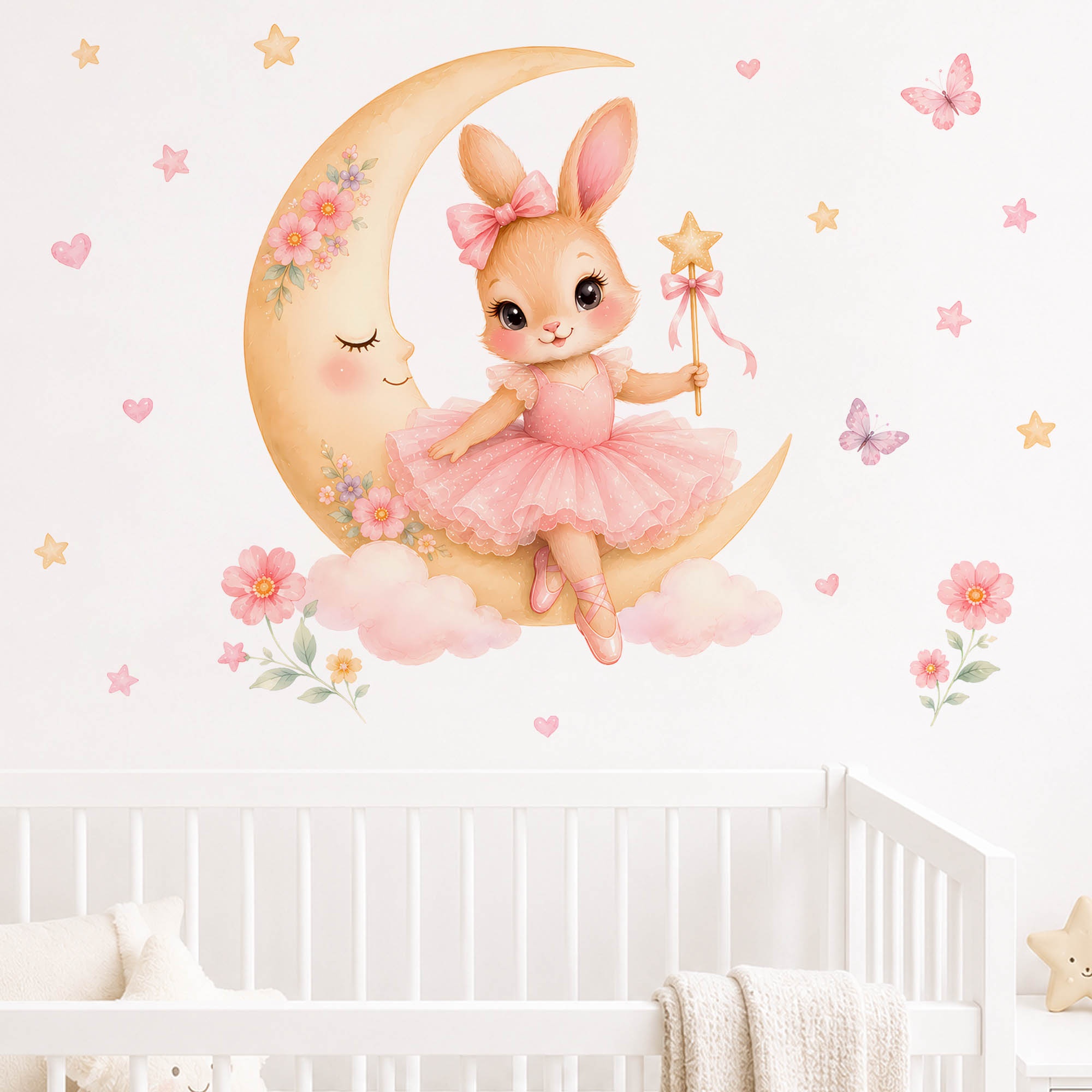 Autocollants muraux lapin ball - Baby Nursery Stickers avis et prix