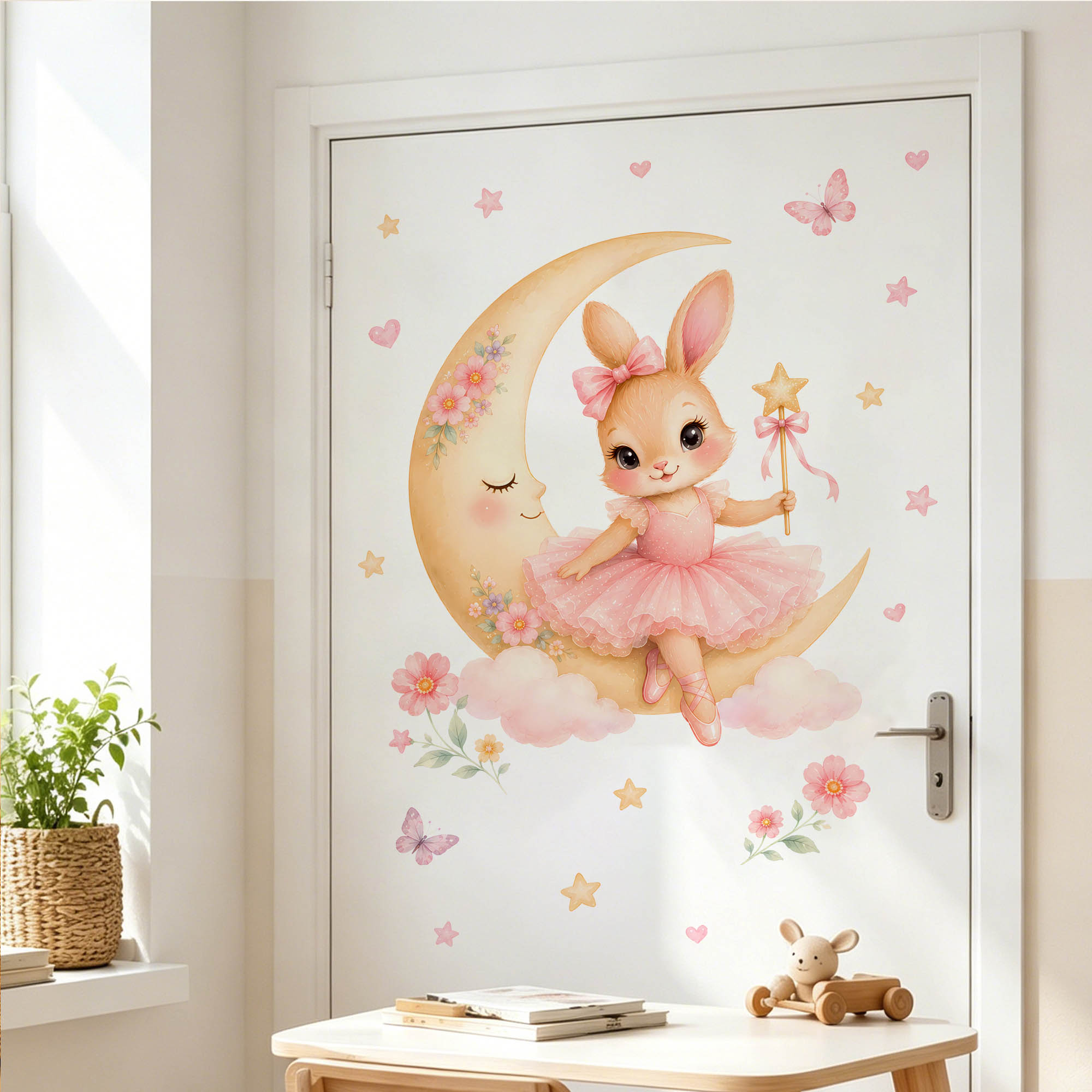 Autocollants muraux lapin ball - Baby Nursery Stickers avis et prix