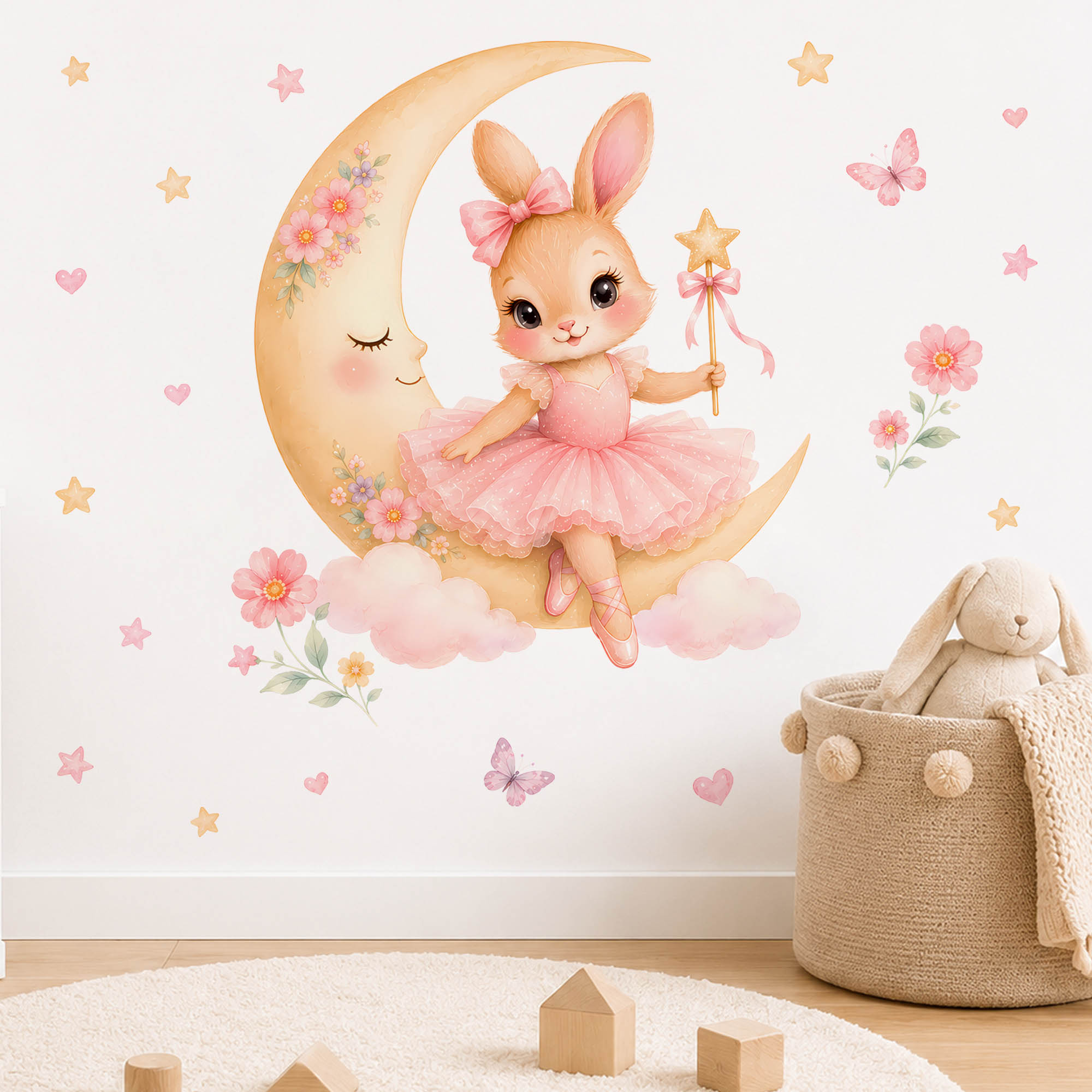 Autocollants muraux lapin ball - Baby Nursery Stickers avis et prix
