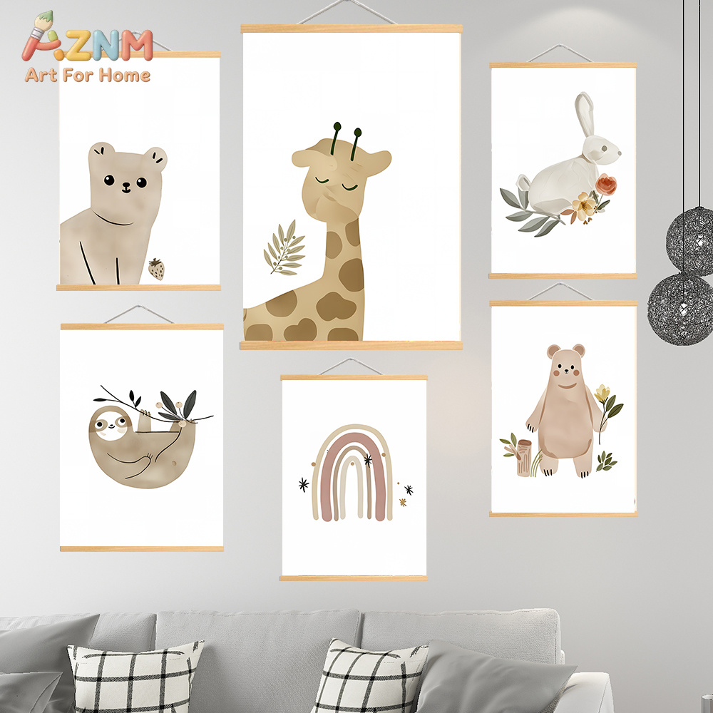 AZNM – toile murale neutre sty - Baby Nursery Neutral avis et prix