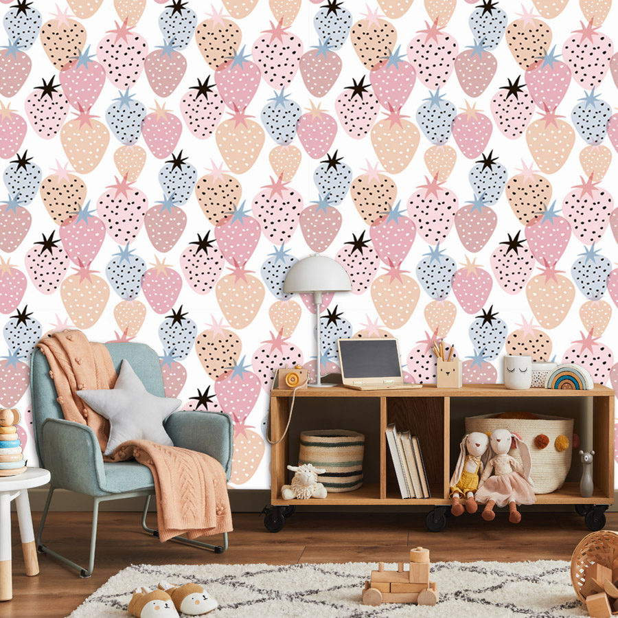 Papier peint autocollant motif - Baby Nursery Wallpaper Girl avis et prix