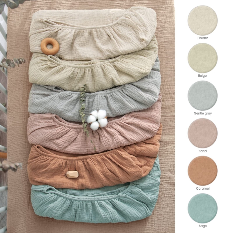 Drap-housse en mousseline de c - Baby Nursery Pillow avis et prix