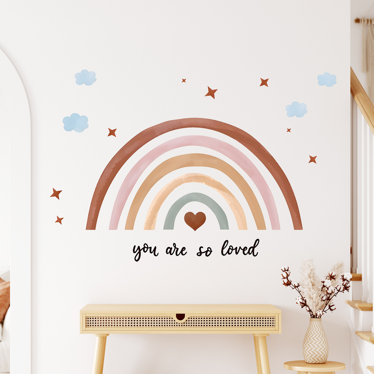 Autocollant mural arc-en-ciel  - Baby Nursery Wallpaper Girl avis et prix