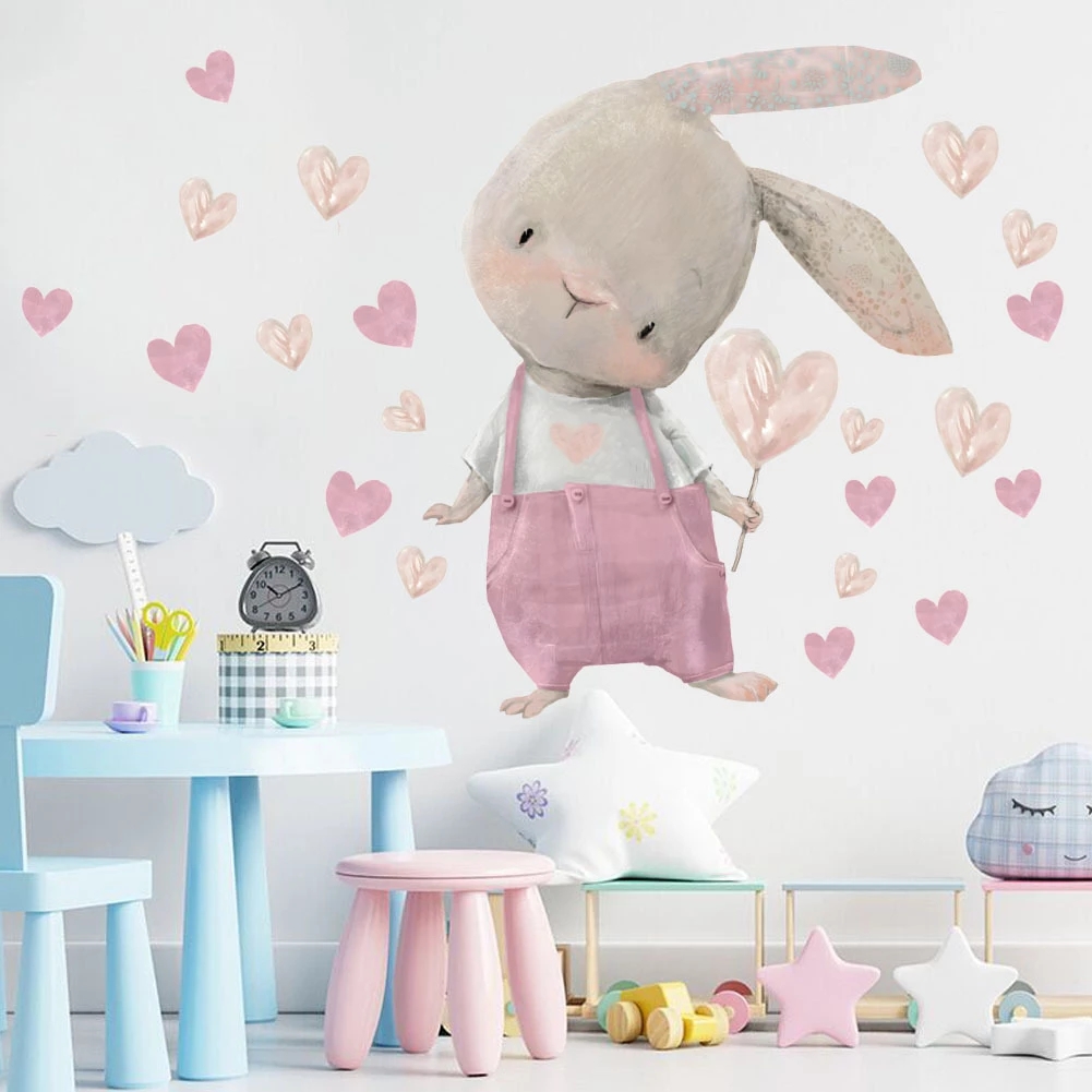 Autocollants Muraux en Forme d - Baby Nursery Wallpaper Girl avis et prix