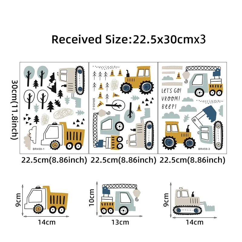 Autocollants muraux de camion  - Baby Nursery Stickers avis et prix