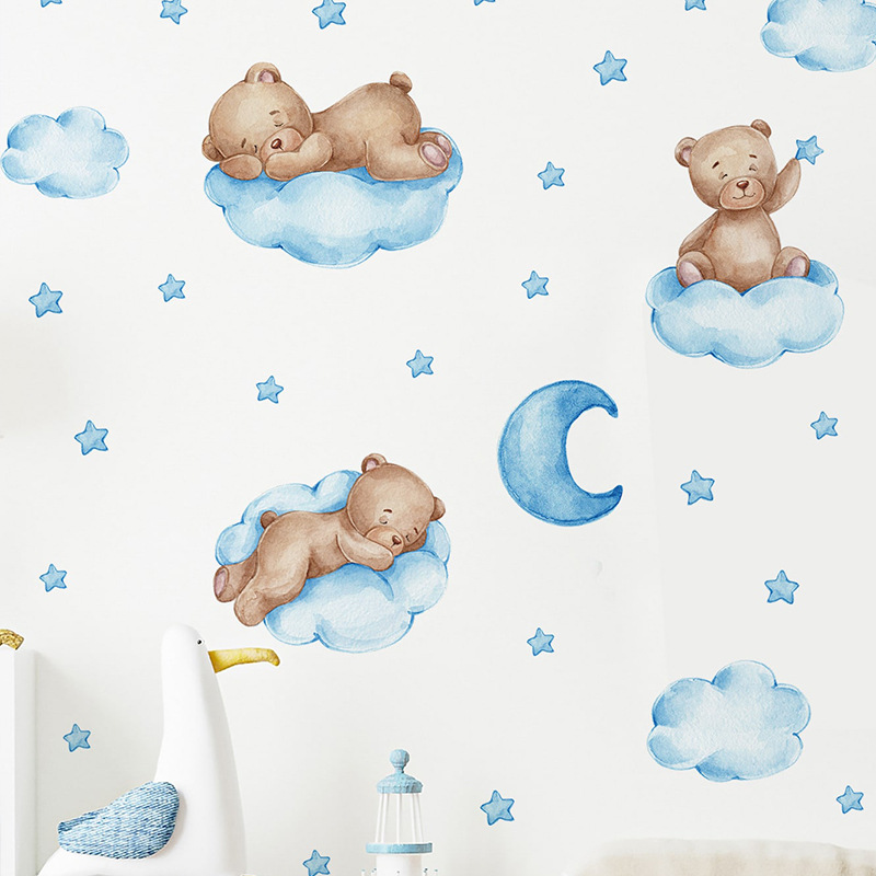 Autocollants muraux en forme d - Baby Nursery Wallpaper Girl avis et prix