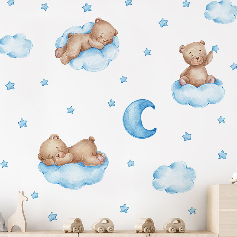 Autocollants muraux en forme d - Baby Nursery Wallpaper Girl avis et prix