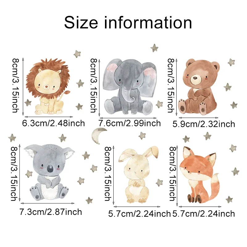 Autocollants muraux animaux de - Baby Nursery Stickers avis et prix