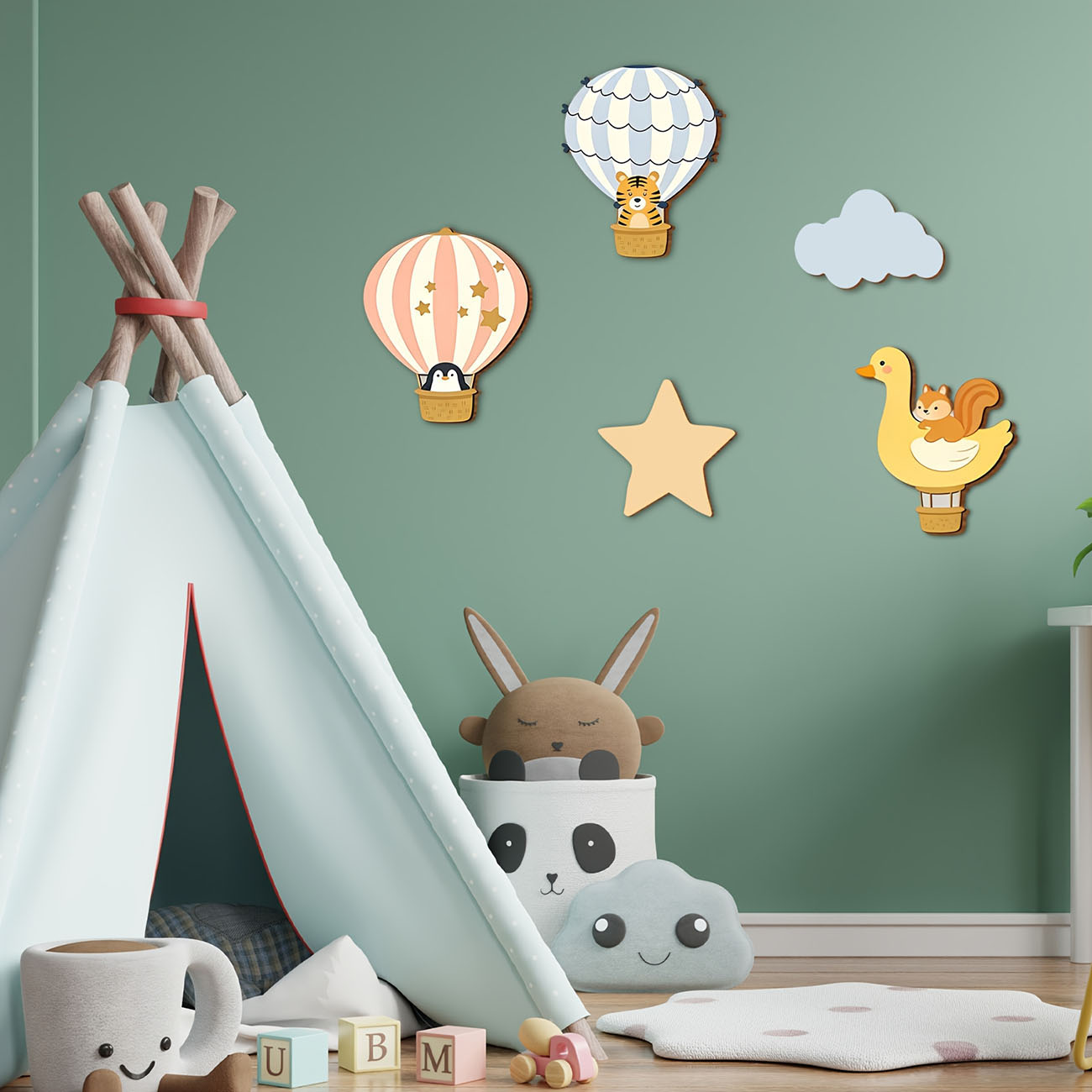 Autocollants muraux en bois en - Baby Nursery Stickers avis et prix